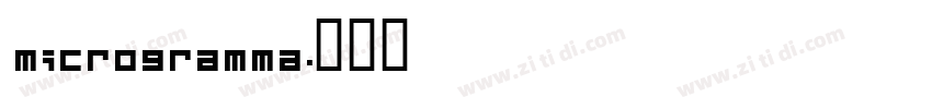 Microgramma字体转换
