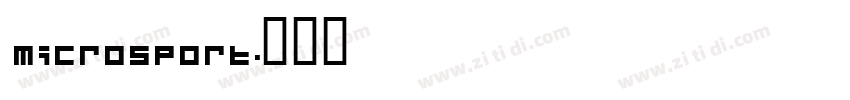Microsport字体转换