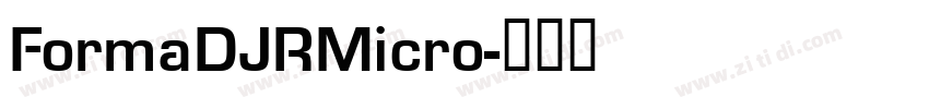 FormaDJRMicro字体转换