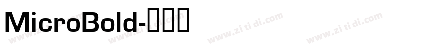MicroBold字体转换