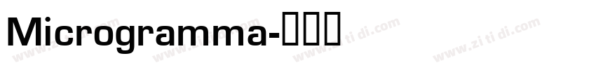 Microgramma字体转换