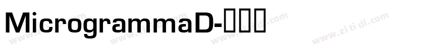 MicrogrammaD字体转换