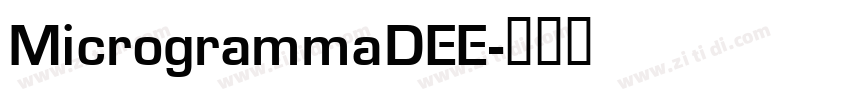 MicrogrammaDEE字体转换