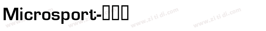 Microsport字体转换
