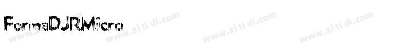 FormaDJRMicro字体转换
