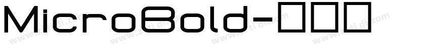 MicroBold字体转换