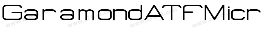 GaramondATFMicro字体转换
