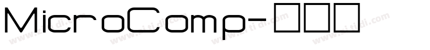 MicroComp字体转换