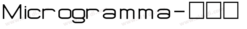 Microgramma字体转换