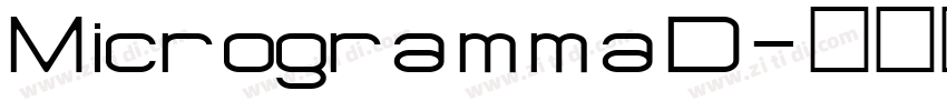 MicrogrammaD字体转换