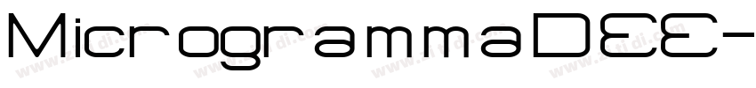 MicrogrammaDEE字体转换