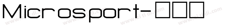 Microsport字体转换