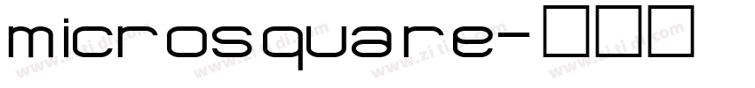 microsquare字体转换
