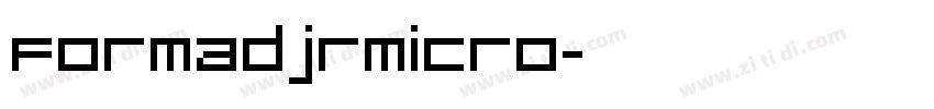 FormaDJRMicro字体转换
