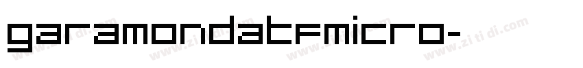 GaramondATFMicro字体转换