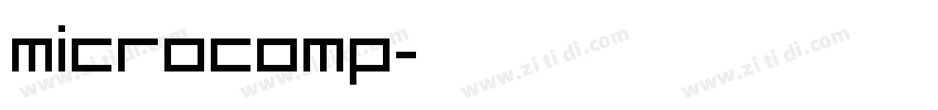 MicroComp字体转换