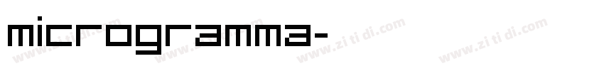 Microgramma字体转换