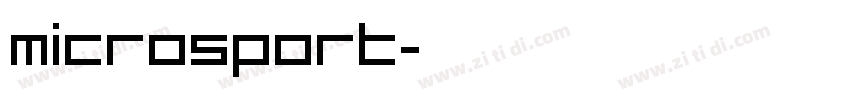 Microsport字体转换