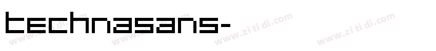 Technasans字体转换