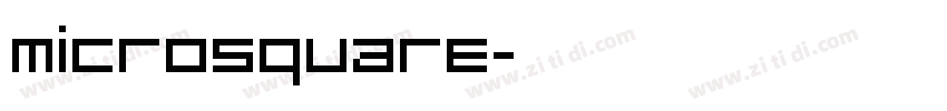 microsquare字体转换