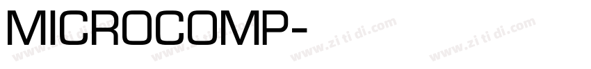 MicroComp字体转换