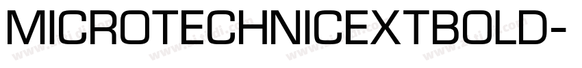 MicroTechnicExtBold字体转换