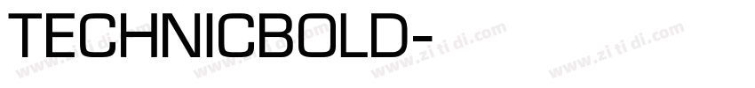 TechnicBold字体转换