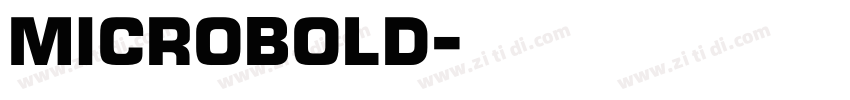 MicroBold字体转换