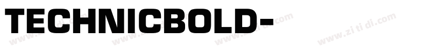 TechnicBold字体转换
