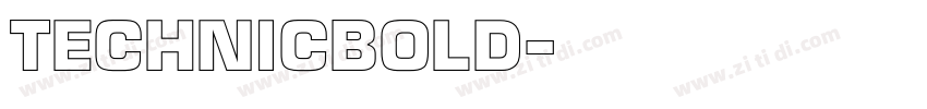 TechnicBold字体转换