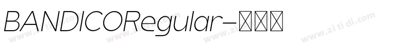 BANDICORegular字体转换