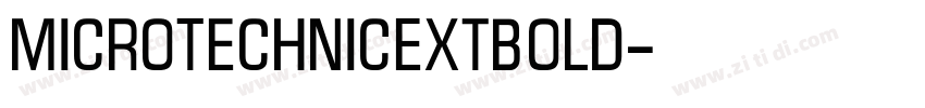 MicroTechnicExtBold字体转换