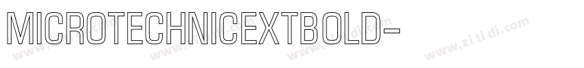 MicroTechnicExtBold字体转换