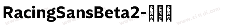 RacingSansBeta2字体转换