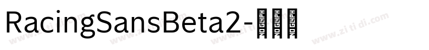 RacingSansBeta2字体转换