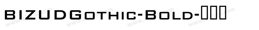 BIZUDGothic-Bold字体转换