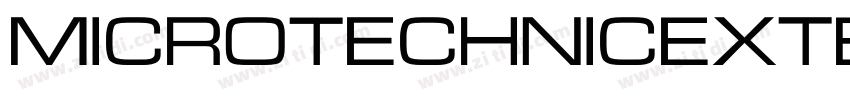 MicroTechnicExtBold字体转换