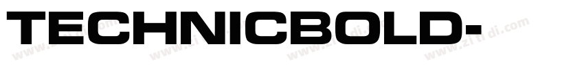 TechnicBold字体转换