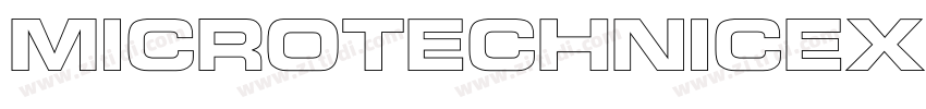 MicroTechnicExtBold字体转换