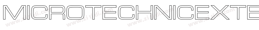 MicroTechnicExtBold字体转换