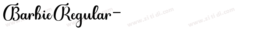 BarbieRegular字体转换