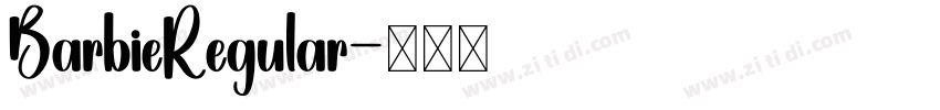 BarbieRegular字体转换
