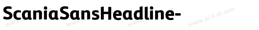ScaniaSansHeadline字体转换