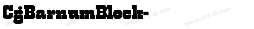 CgBarnumBlock字体转换