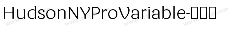 HudsonNYProVariable字体转换