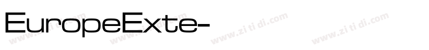 EuropeExte字体转换