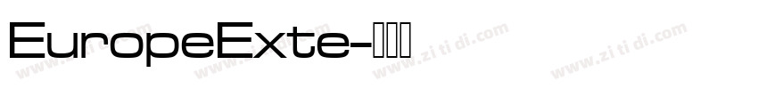 EuropeExte字体转换