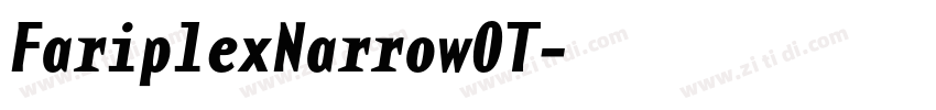 FariplexNarrowOT字体转换