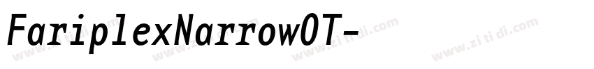 FariplexNarrowOT字体转换