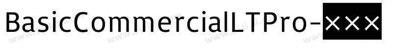 BasicCommercialLTPro字体转换